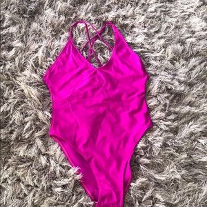 Brand new Magenta bathing suit